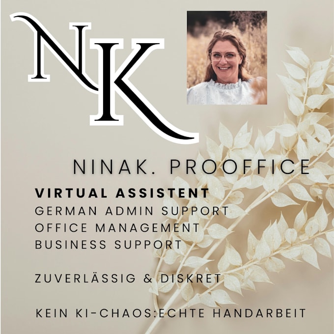 be your professional virtual assistant for german business support