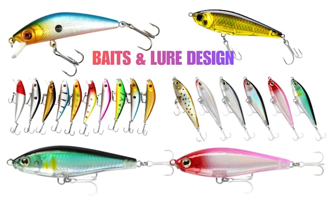 design custom 3d fish lure prototype cad fishing lure for cnc lure casting mold