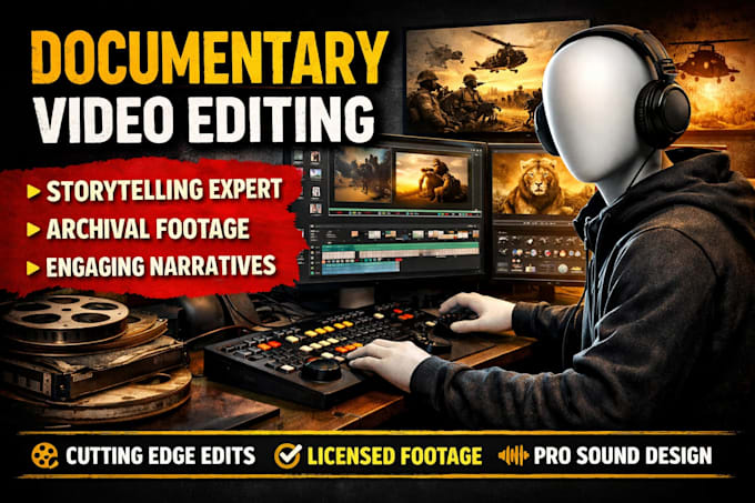 do fern style 3d documentary editing for faceless channels