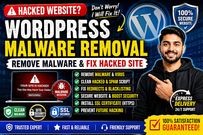 fix hacked wordpress malware removal wordpress security remove blacklist malware