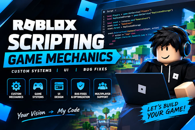create custom roblox game mechanics
