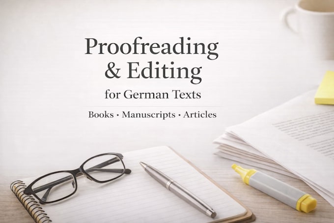 edit and improve your german manuscript professionally
