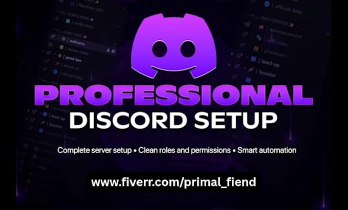 set up a professional discord server for your community