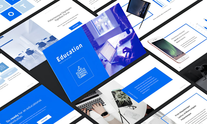 design professional company, modern, corporate powerpoint presentation