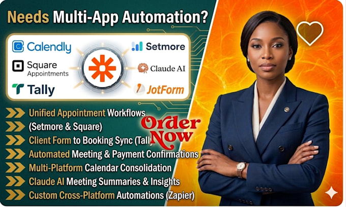 zapier integrate calendly setmore square appointment claude tally automation