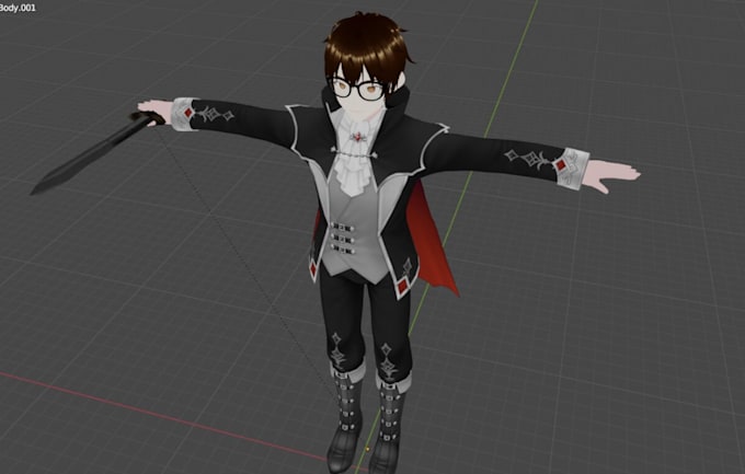 create, rig, fix, convert 3d model, vrm vrchat mmd vroid with arkit blendshapes