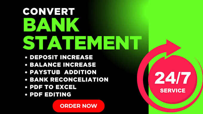 convert bank statement pdf to editable format