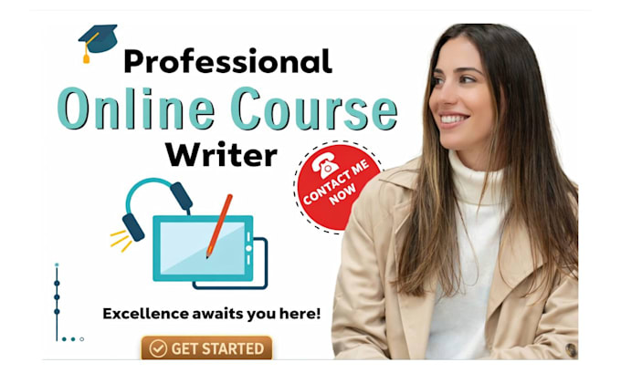 write online course content ppt slide syllabus lesson plan video course creation