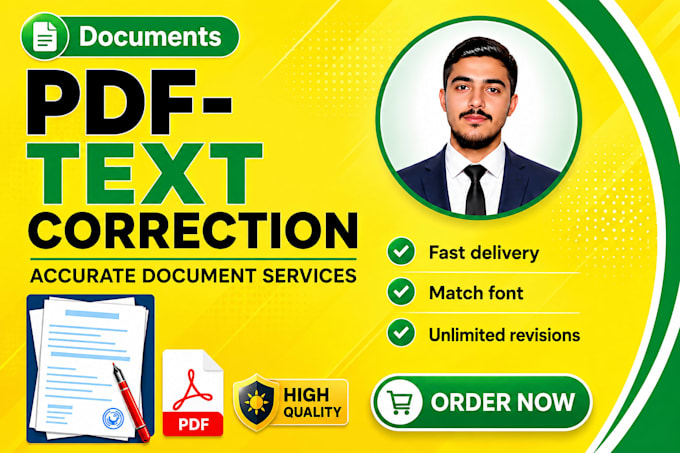 edit modify of fix scanned document or pdf files quick service