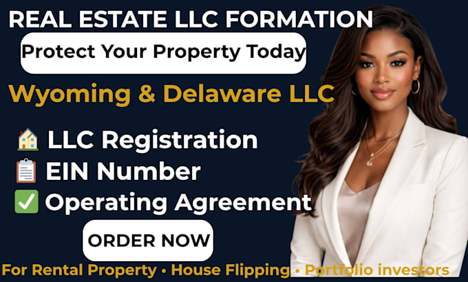 do llc registration and ein for real estate investors in wyoming and delaware