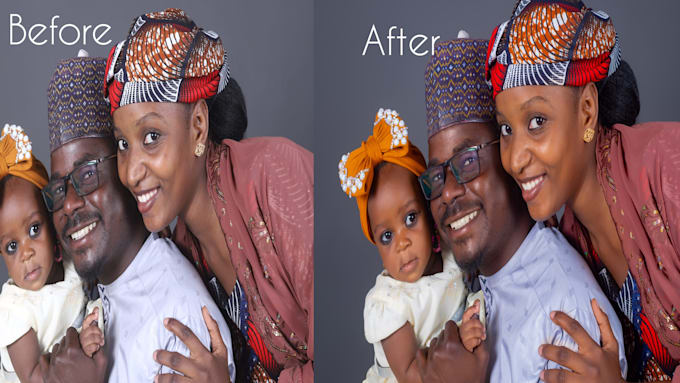 do a high end skin retouching and portrait photo editing