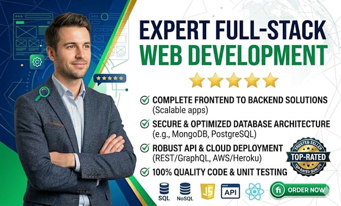 do full stack website development as frontend and backend web developer