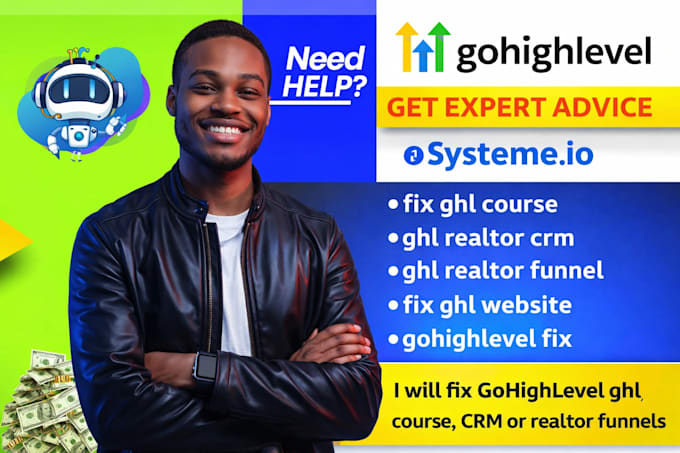 fix gohighlevel ghl course website, CRM or realtor funnel issues