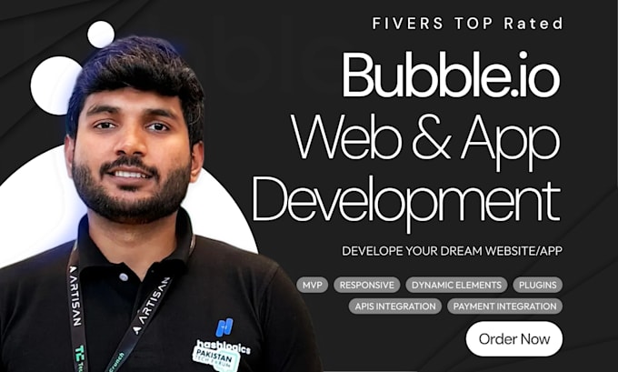 do bubble developer job, build bubble website, bubble io app for you