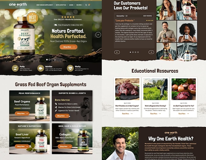 design health supplement shopify store supliful supplement website