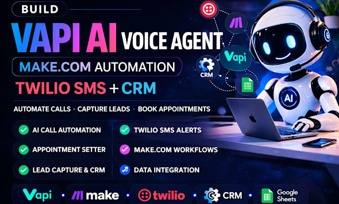 Build vapi ai voice agent lovable ai custom make com automation twilio ...