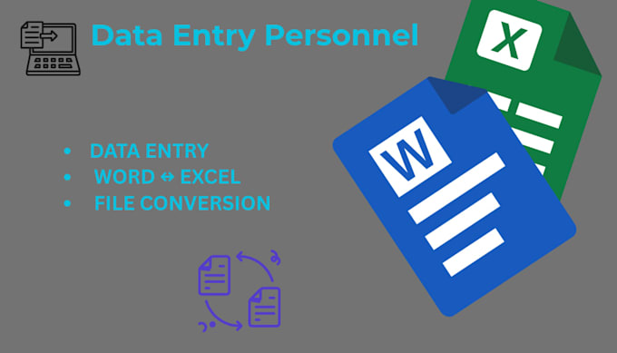 do professional data entry and file conversion