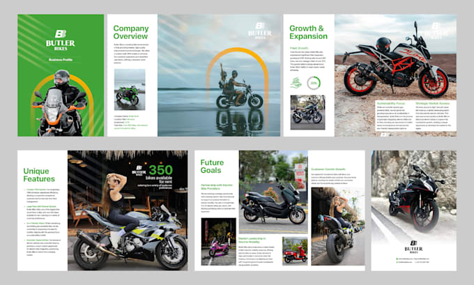 design a professional company profile