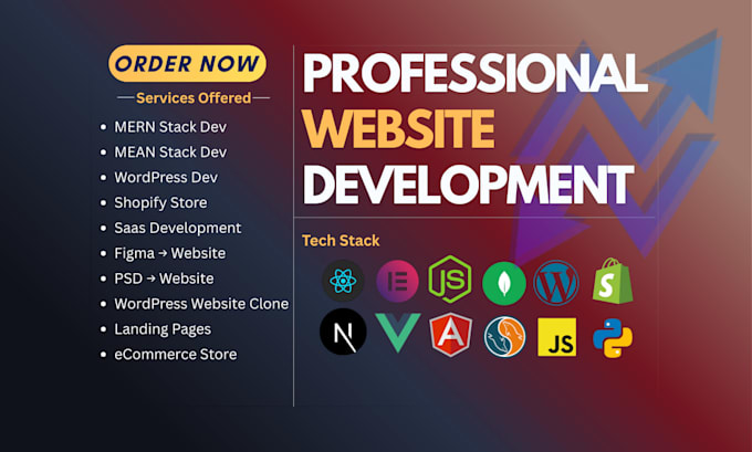design and develop a wordpress, shopify or mern stack website for your business
