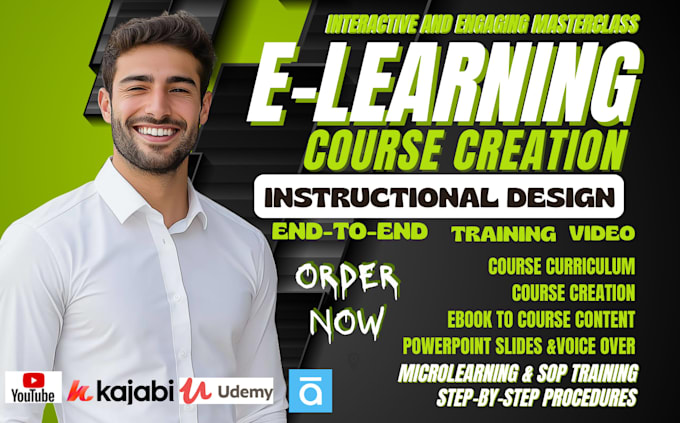 create interactive elearning scorm training course with instructional design