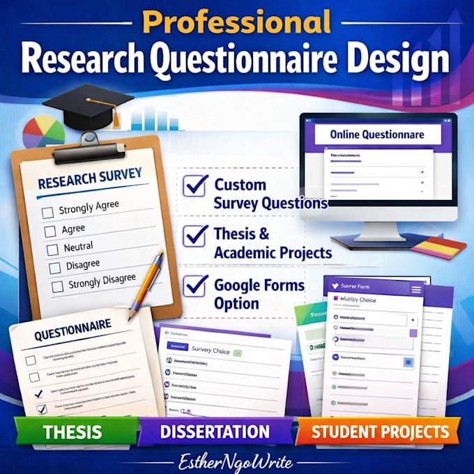 create a research questionnaire for thesis or project