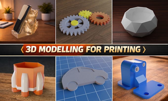 do 3d modeling for 3d printing and create stl files