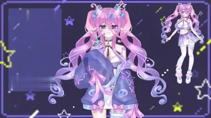 create and rig a professional 2d vtuber model in live2d