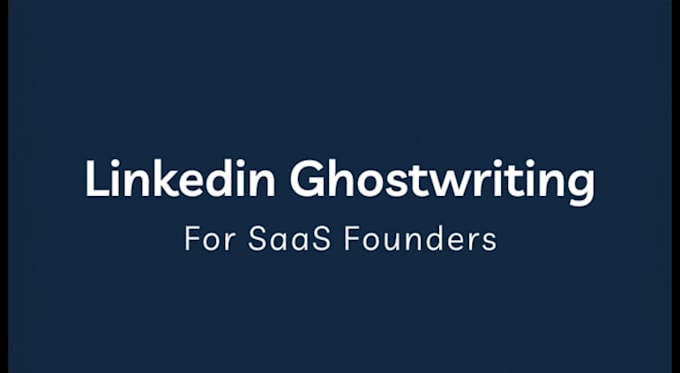 ghostwrite linkedin content for saas founders