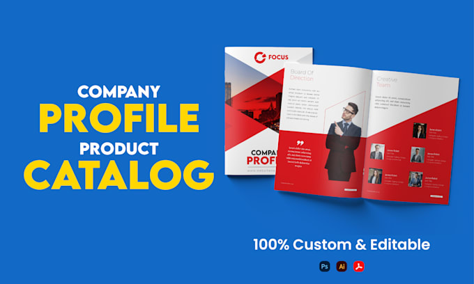 design professional company profile and product catalog