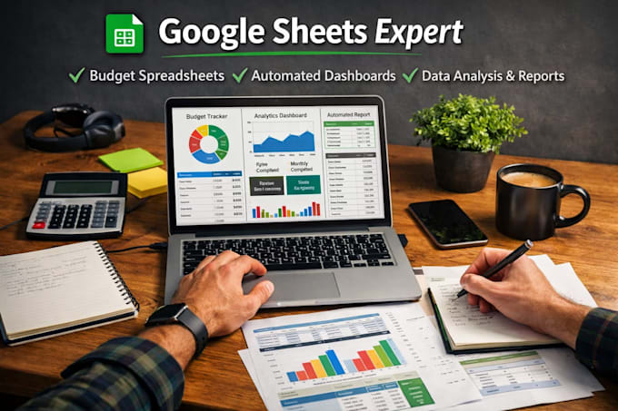 create or fix google sheets spreadsheet, budget tracker and dashboard