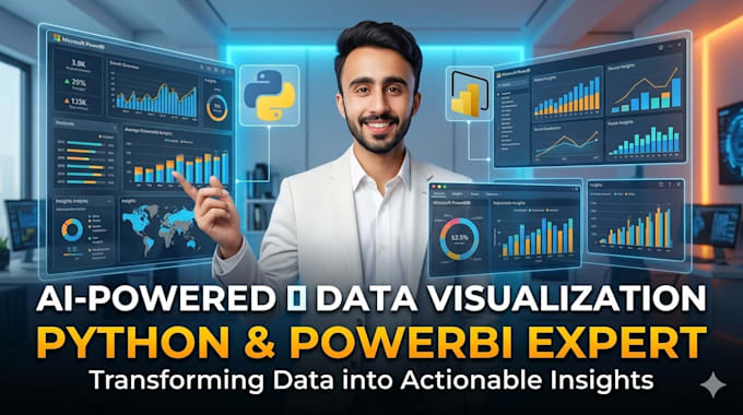 create ai powered data visualizations using python and power bi
