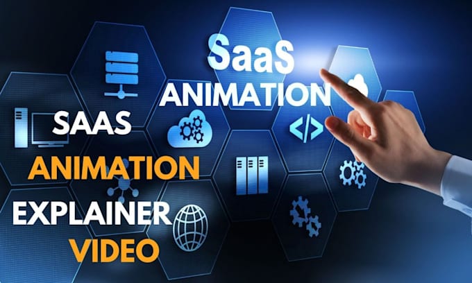 create saas explainer video animation for software app demo, product and startup