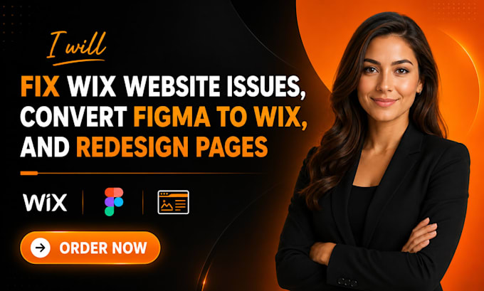 fix wix website issues, convert figma to wix, and redesign pages