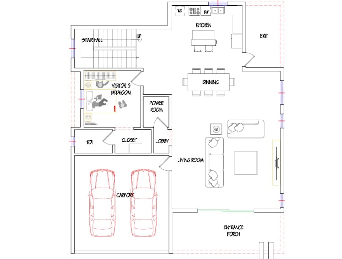 create professional 2d and 3d real estate floor plans drawings for construction