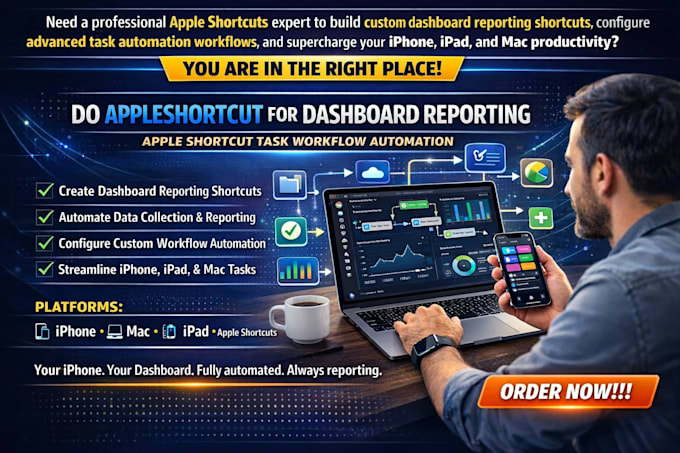 do appleshortcut for dashboard reporting apple shortcut task workflow automation