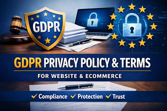 draft powerful gdpr privacy policy and terms for website and ecommerce