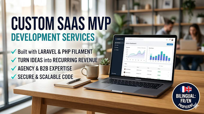 develop your custom saas mvp web application in laravel