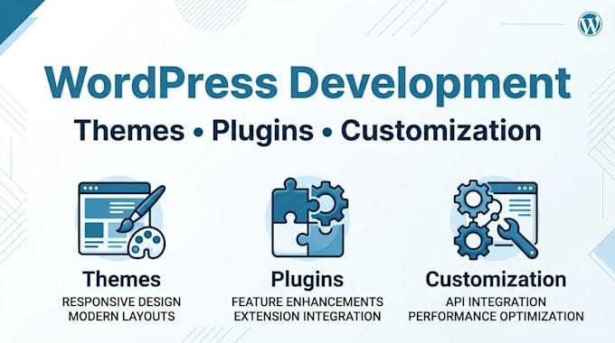 develop, customize, or fix your wordpress website, theme