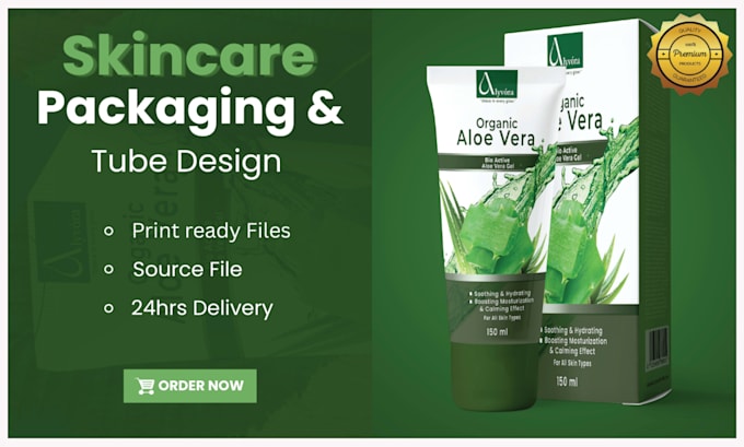 design tube packaging or sleeve packaging for skincare products