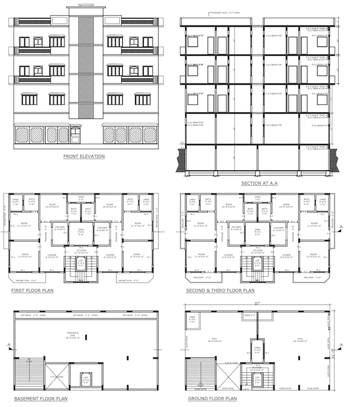 create professional architectural sections and elevations from your floor plan