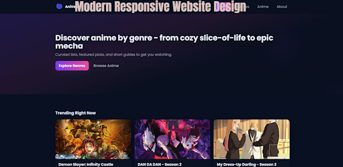 Design a responsive website using html, css and javascript by Tenshu ...