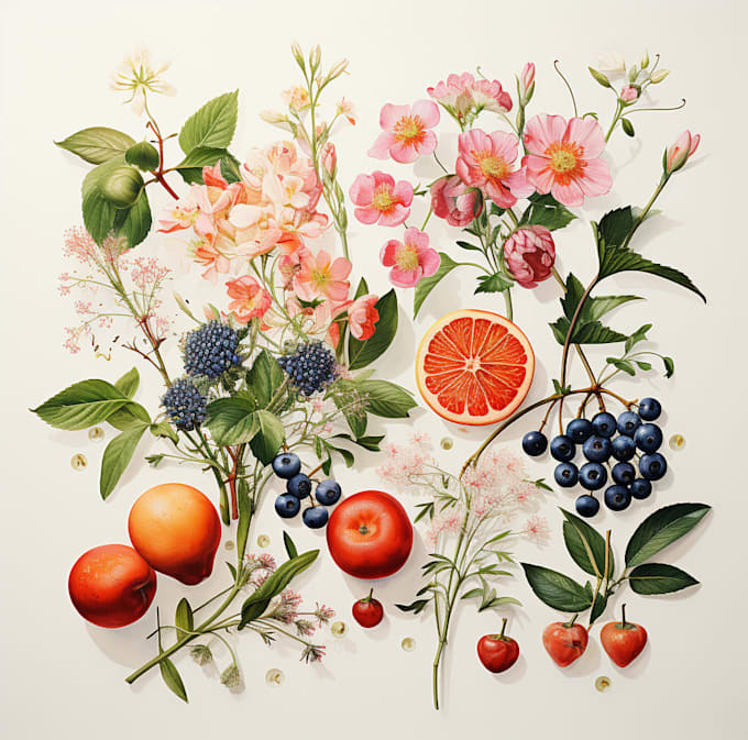 paint watercolor flowers and botanical illustrations