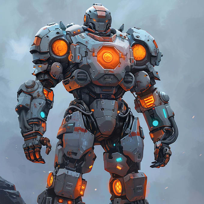 illustrate your mecha, robot and armored characters