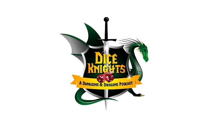 design mascot dice knights brand logo
