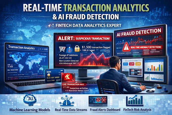 build real time transaction analytics and ai fraud detection models for fintech
