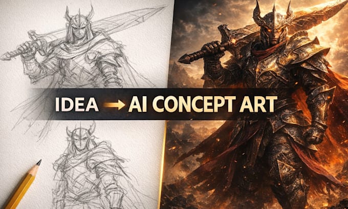 create unique ai concept art from your photo or idea