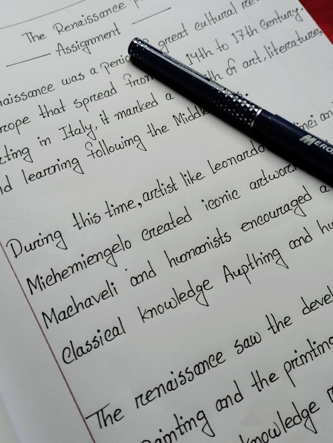 write neat and beautiful handwritten notes, letters