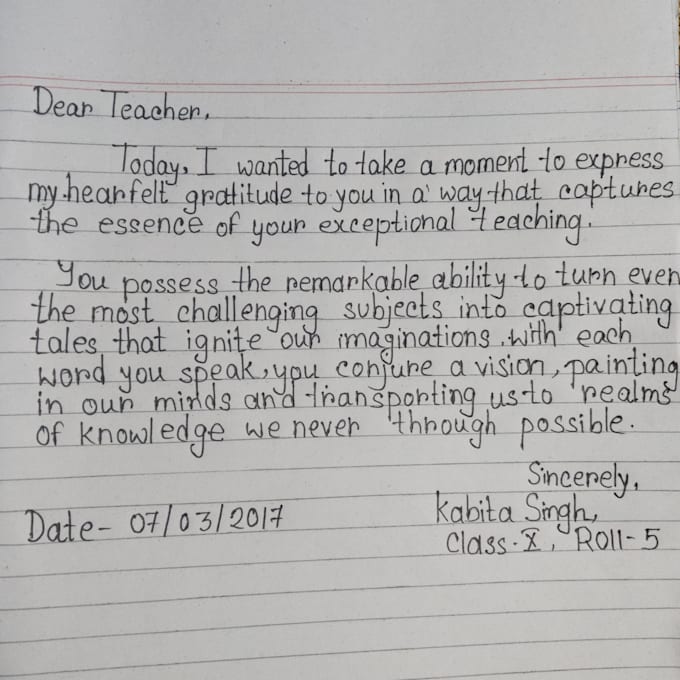 write anything with my beautiful handwriting