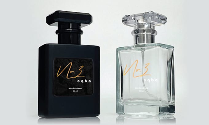 do perfume packaging, perfume labels, 3d bottles, and logo