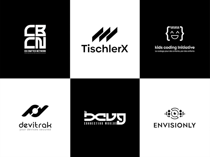 create a modern minimalist lettermark or monogram logo